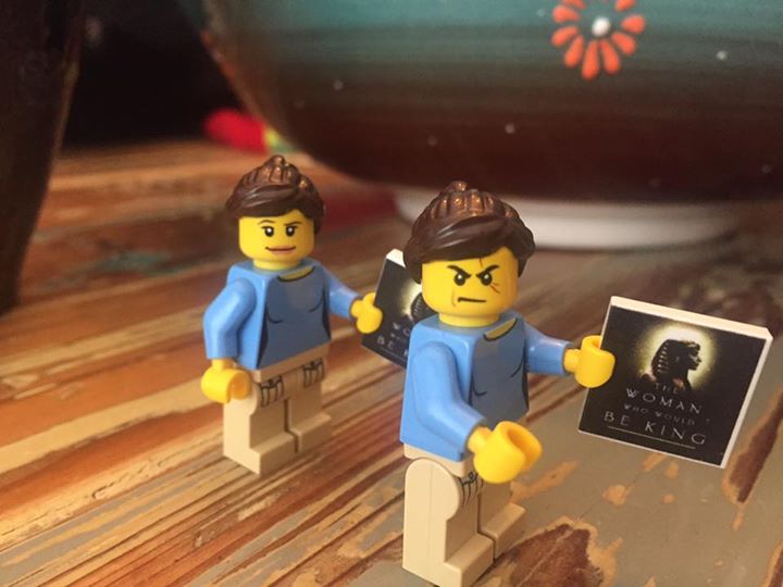 KaraCooney's tweet image. I gave one of my LEGO Lego Classi figures an alter-ego evil personality. Is that weird? #EvilClone