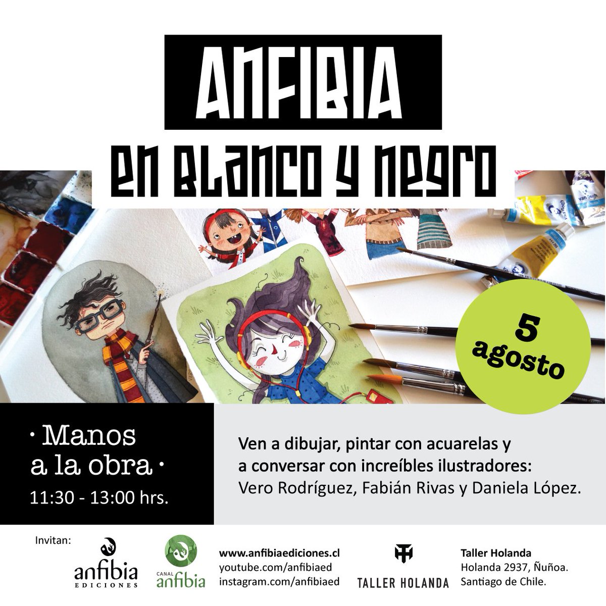 ¿Te gustaría ilustrar junto a @_VeroRodriguez_ <a href="/FbRivas/">Fabian Rivas</a> y <a href="/Dliok/">Dliok ・ᴥ・</a>? ¡Ven a ANFIBIA EN BLANCO Y NEGRO! :D wp.me/p5LyEb-gW