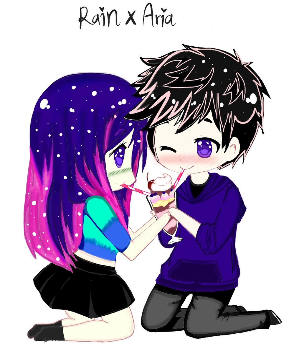 SashaDrawz's tweet photo. 💙 Rain X Aria 💜 an oc colab with one of my friend , Aria 
Hope you guys like my art #animeboy #animegirl #chibiart #couple #anime #artwork https://t.co/MVsQfvefbg