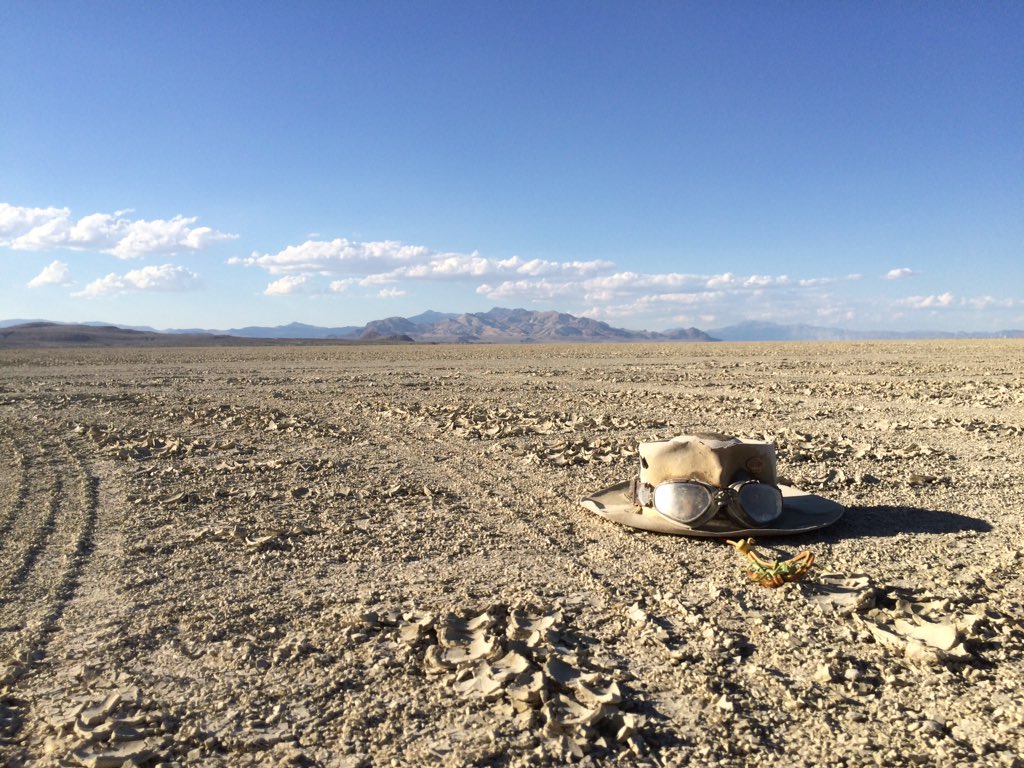 danger_ranger's tweet photo. The Black Rock playa is the smoothest, hardest I have ever seen. There will be dust. https://t.co/OARiMcvLNj