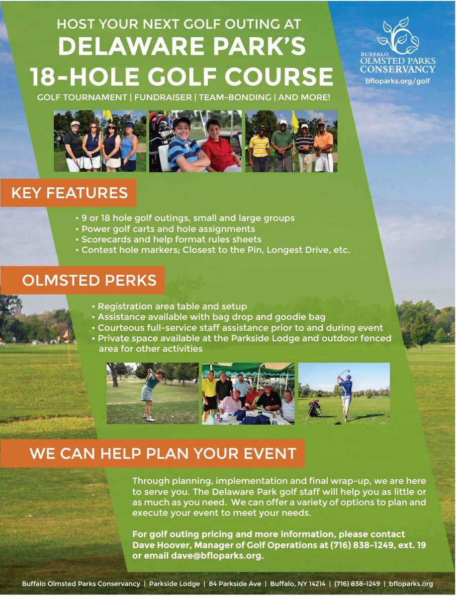 bfloparks's tweet photo. Did you know? You can organize your very own golf outing/tournament @ Delaware Park golf course this season! ⛳🏌https://t.co/3yKWNhNziT https://t.co/5AtTxCUSBI