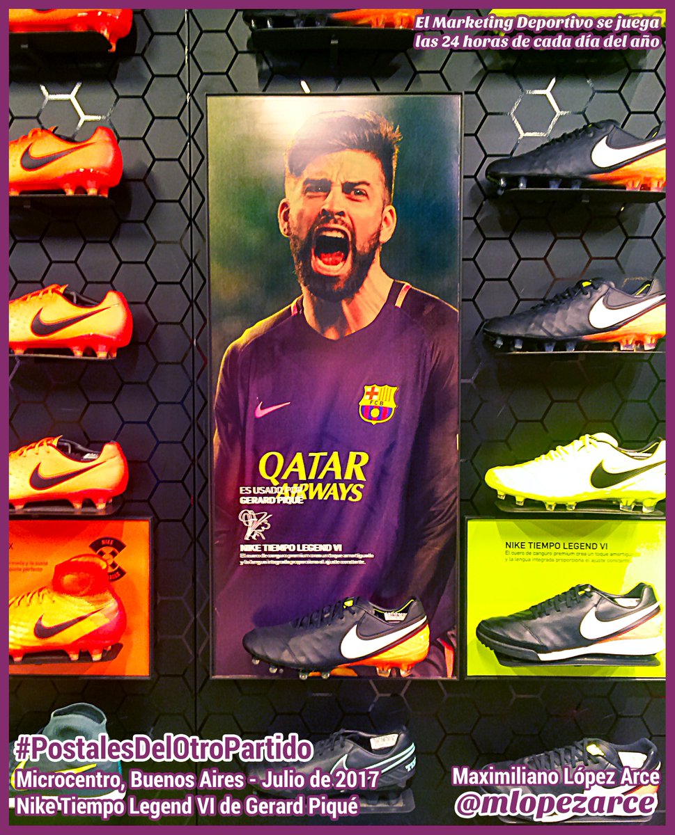 Maximiliano López Arce 🇦🇷⚽ on "#PostalesDelOtroPartido. Campaña #botines #Nike Tiempo Legend V de @3gerardpique. #Fútbol, #Boots, #Barcelona, #Piqué, #MarketingDeportivo ⚽ https://t.co/ZFsfNJHiEF" / Twitter