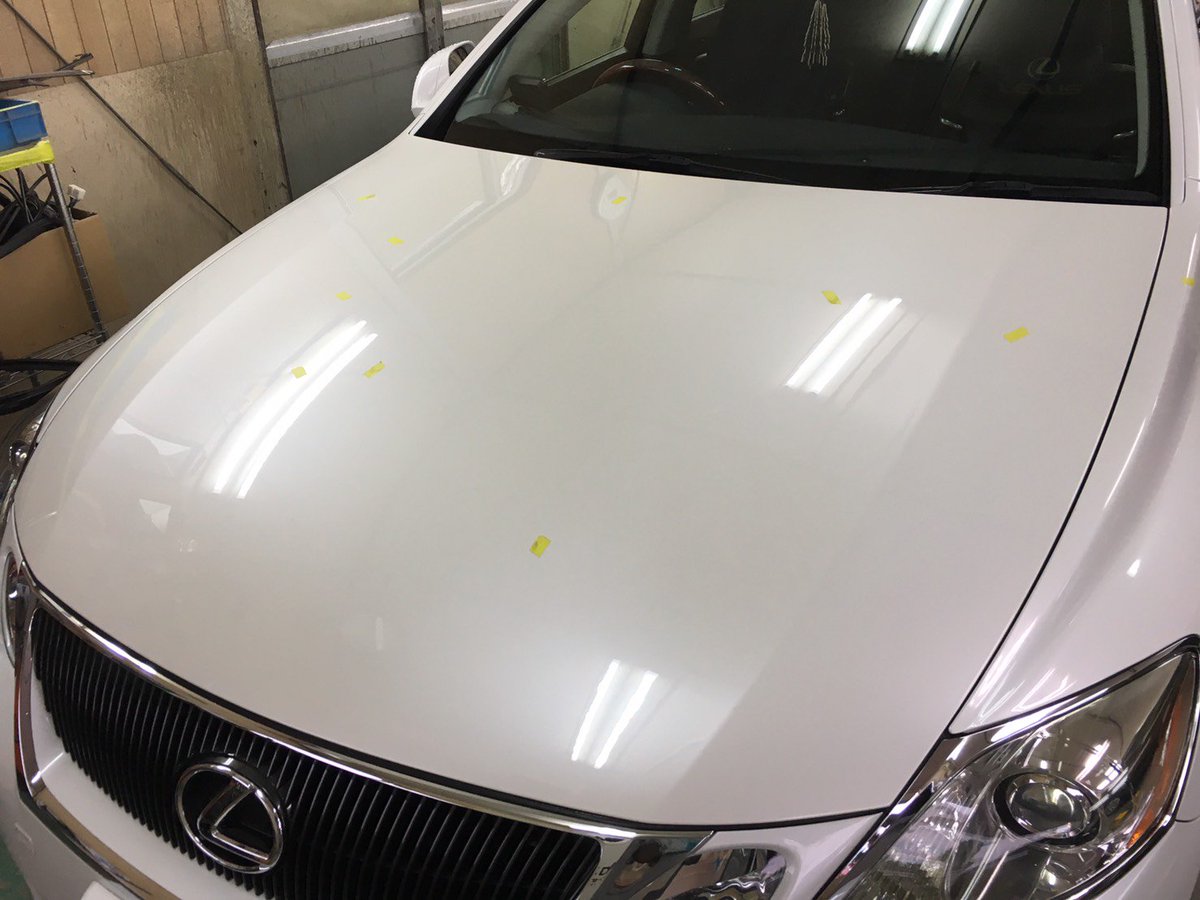 板金塗装 ガレージローライド トヨタ レクサス Gs 雹害修理 塗装等 車両保険 東京都 八王子市よりご来店のリピーター様です 現在板金修理作業中です T Co Qjjqrscvdr ガレージローライド トヨタ レクサス Gs 雹 ひょう 車両保険