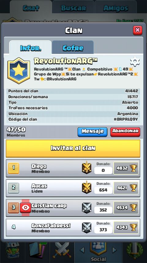 RvolutionARG's tweet photo. #Actualizando ! Clan principal RevolutionARG ™💪 https://t.co/s4KL6nF3VV