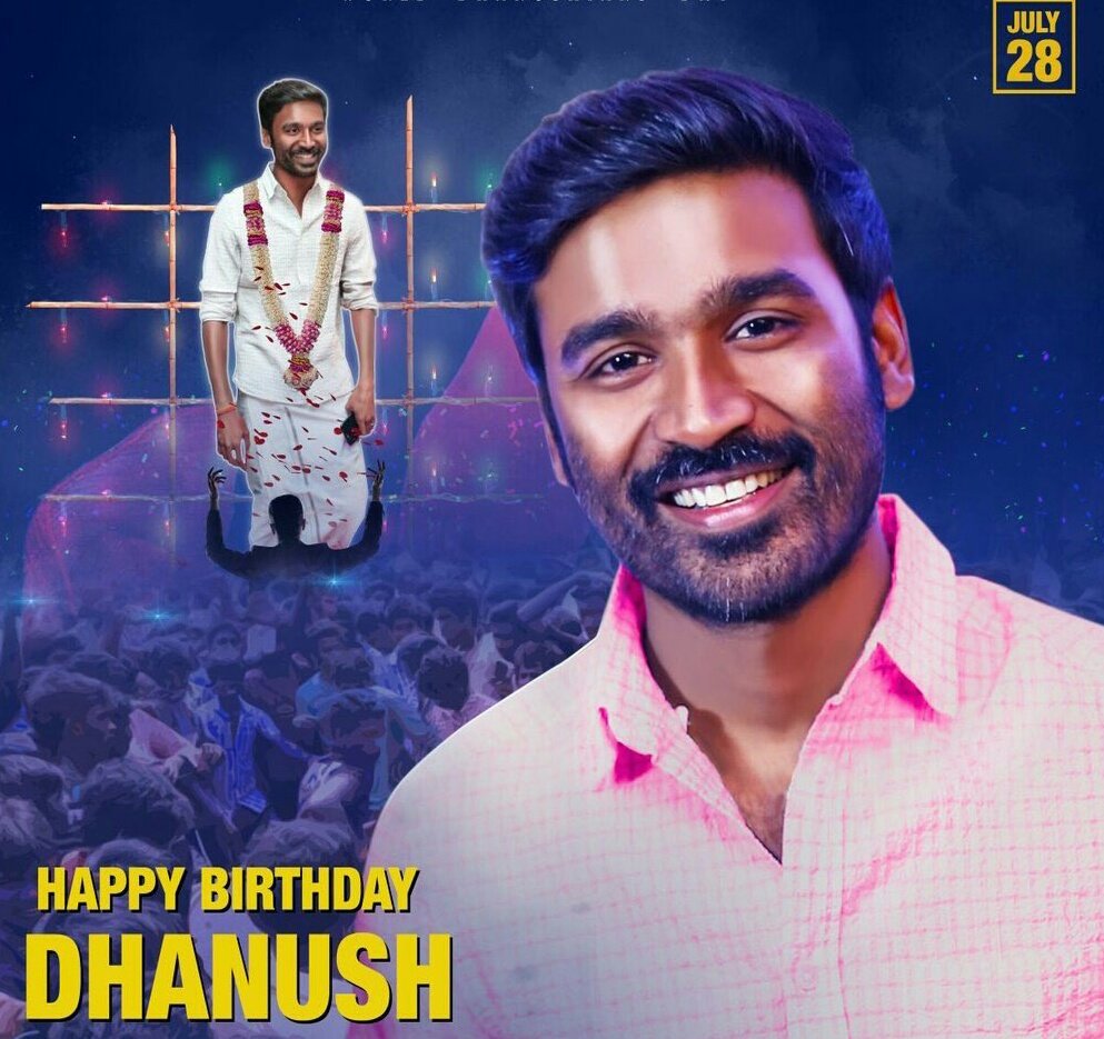 kalakkalcinema's tweet photo. Wishing the multi-talented Personality #Dhanush, A Very Happy Birthday! 

#HBDBelovedDhanush #HBDDhanush https://t.co/OOpDOHTIga