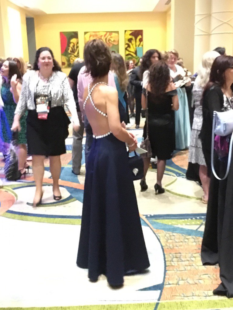 flowers_chloe's tweet photo. Beautiful dresses @romancewriters #RWA17 #Ritaparty https://t.co/xYQbhuycVA