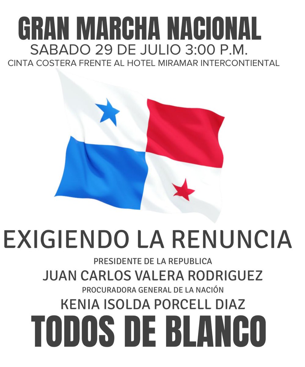 marielajimene10's tweet photo. Todos a pedir la renuncia del Presidente Varela , Kenia Isolda Purcell, no faltes. https://t.co/sr0l4hEFxW