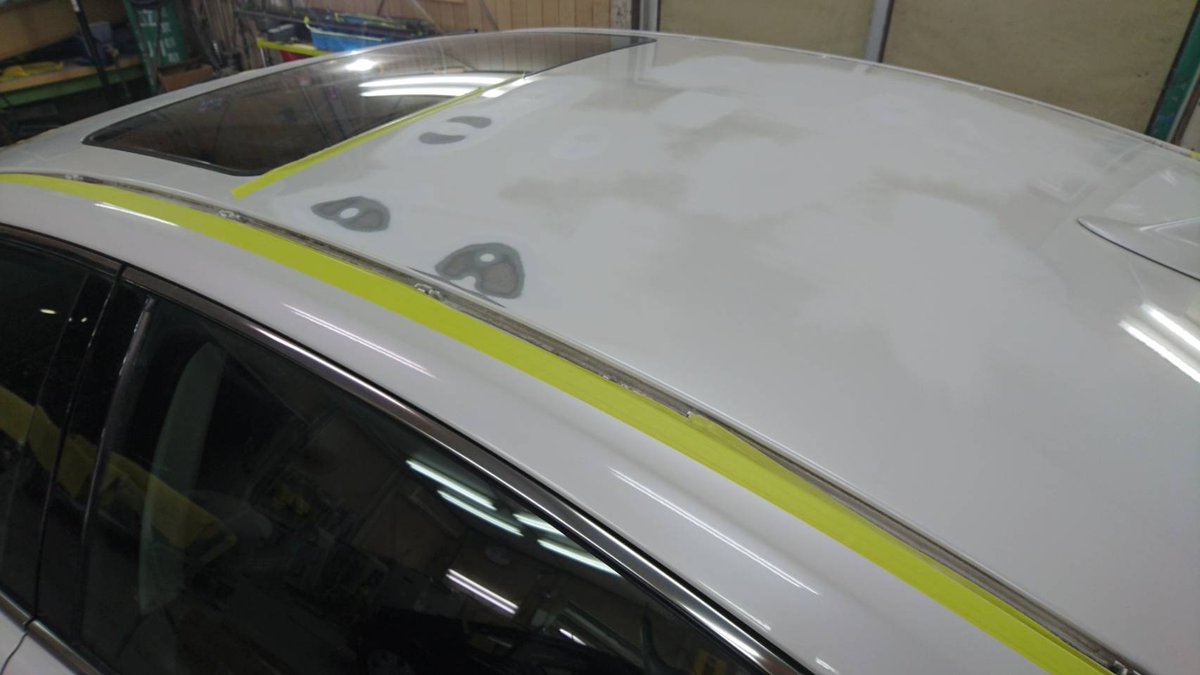 板金塗装 ガレージローライド トヨタ レクサス Gs 雹害修理 塗装等 車両保険 東京都 八王子市よりご来店のリピーター様です 現在板金修理作業中です T Co Qjjqrscvdr ガレージローライド トヨタ レクサス Gs 雹 ひょう 車両保険