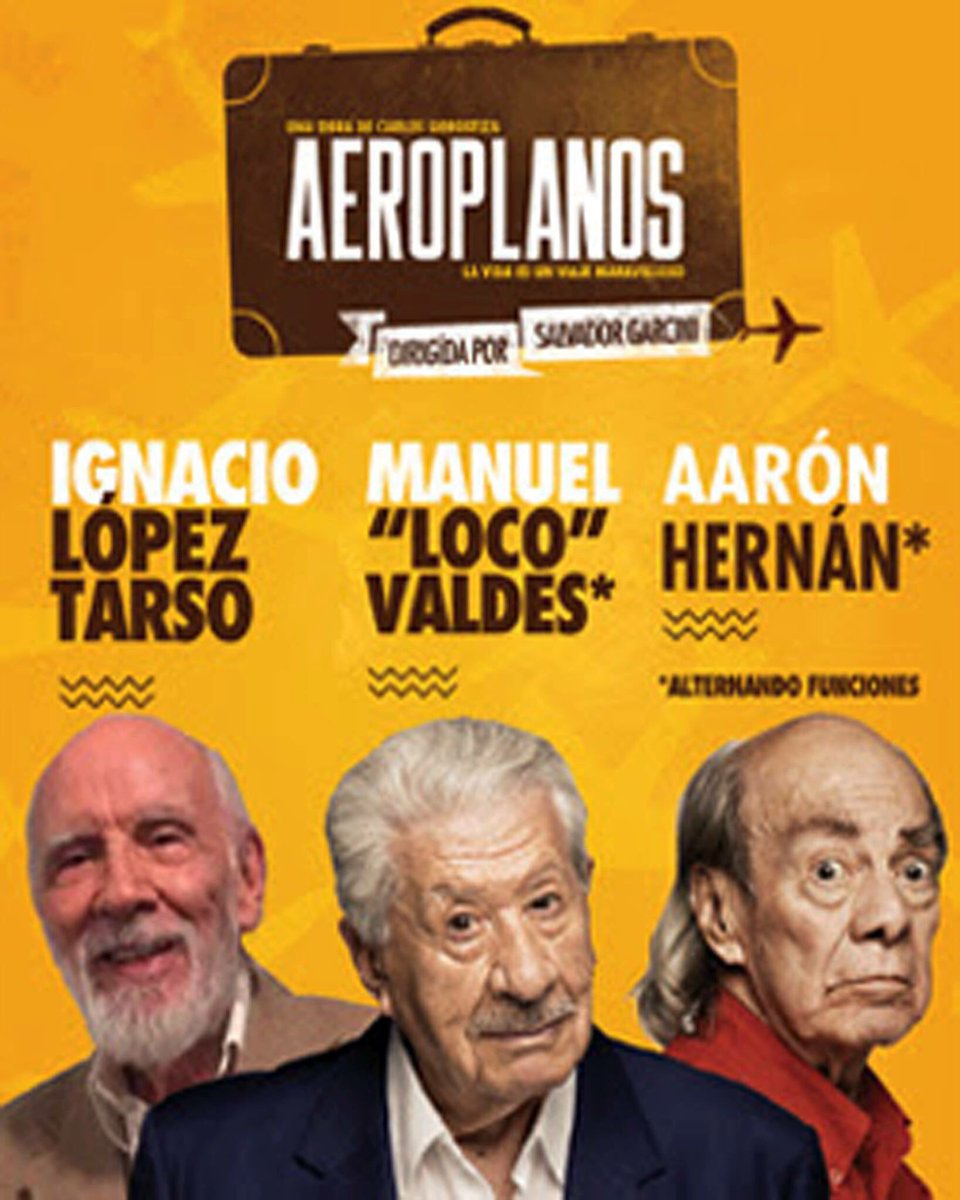 Listos para volar ✈️ #IgnacioLopezTarso #AarónHernán hoy función 8:30pm #teatrorafaelsolana #vivaelteatro #amoralteatro todos los jueves 🎭✈️
