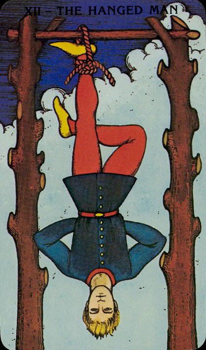 EvrydayPagan's tweet photo. What does it mean when The Hanged Man shows up in your reading? #tarot #Pagan #Devotional https://t.co/68BHuWh6w1 https://t.co/08TIHtfr5a