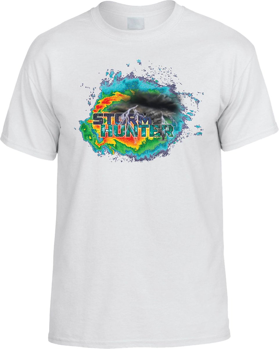 We are giving away 5 Storm Hunter t-shirts! Get one by retweeting this tweet and giving us a follow!