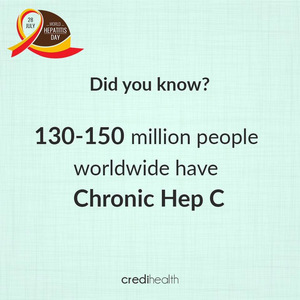 Credihealth's tweet photo. #WorldHepatitisDay know your status & get tested. Read here https://t.co/chGLiyKR9X
#WHD2017 #HepatitisDay #Hepatitis #LiverCancer #vaccine https://t.co/hayShHyCZq