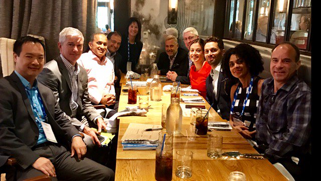 virtualsheng's tweet photo. It was an honor having lunch with @VMware executives @spoonen @BrettShirk @FrankRauchVMW earlier today https://t.co/kXeNIgAefv