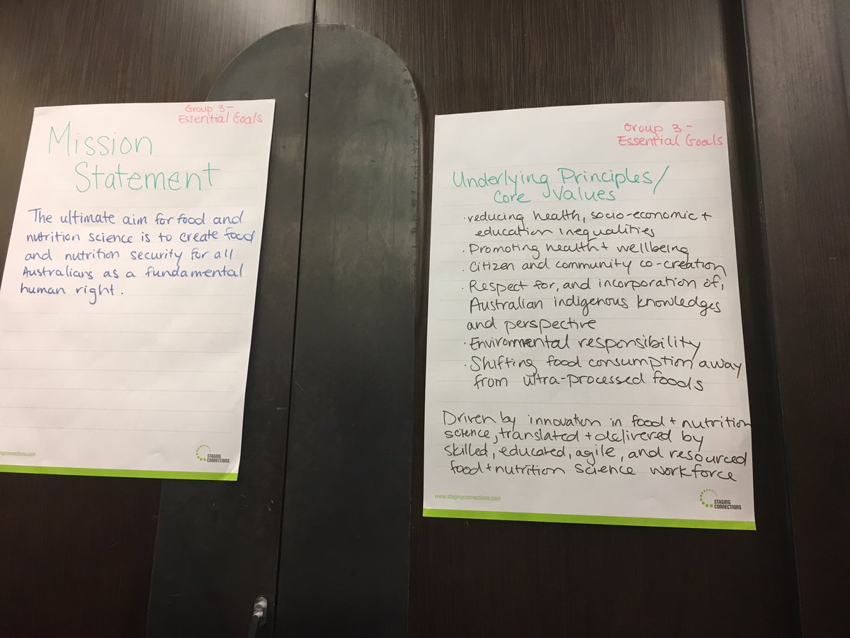 jessloyer's tweet photo. A key highlight of #TMThinkTank was collectively producing this mission statement for food and nutrition science. https://t.co/hgWYQU2Fzx