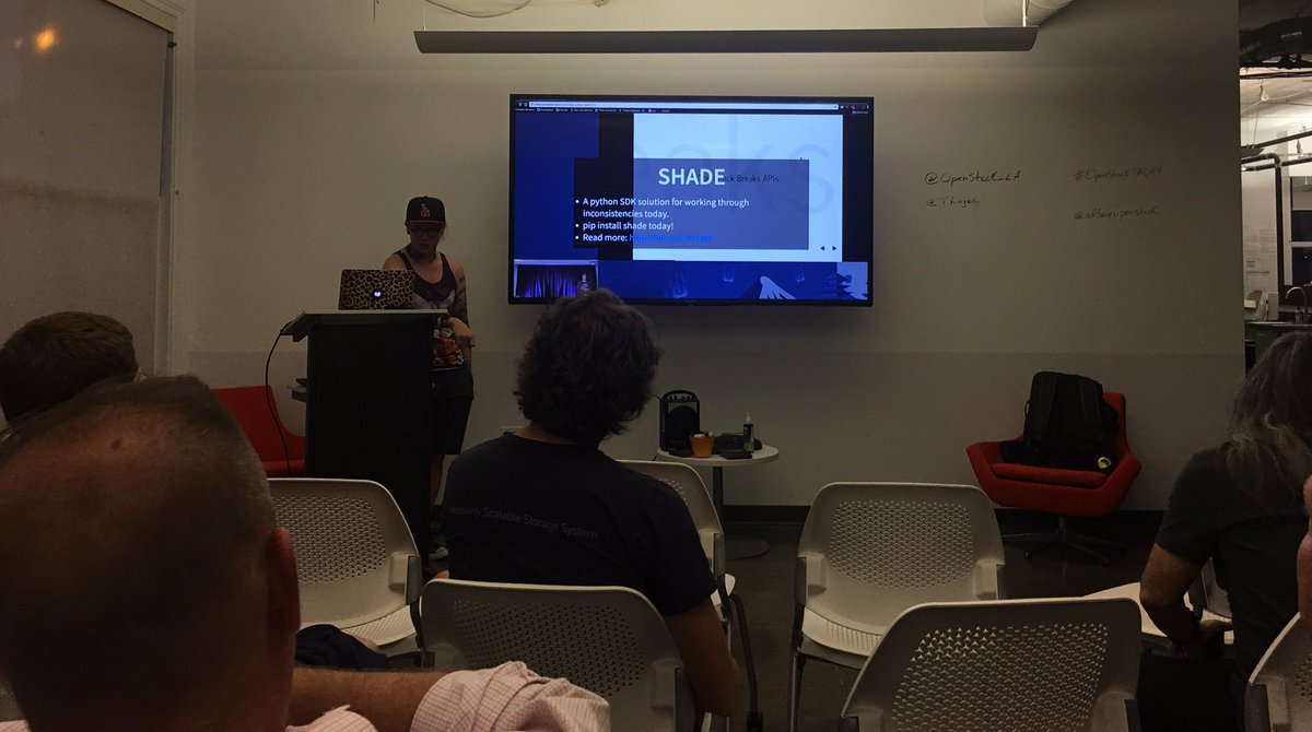 kylemurley's tweet image. .@Thingee Throwin SHADE @OpenStack_LA