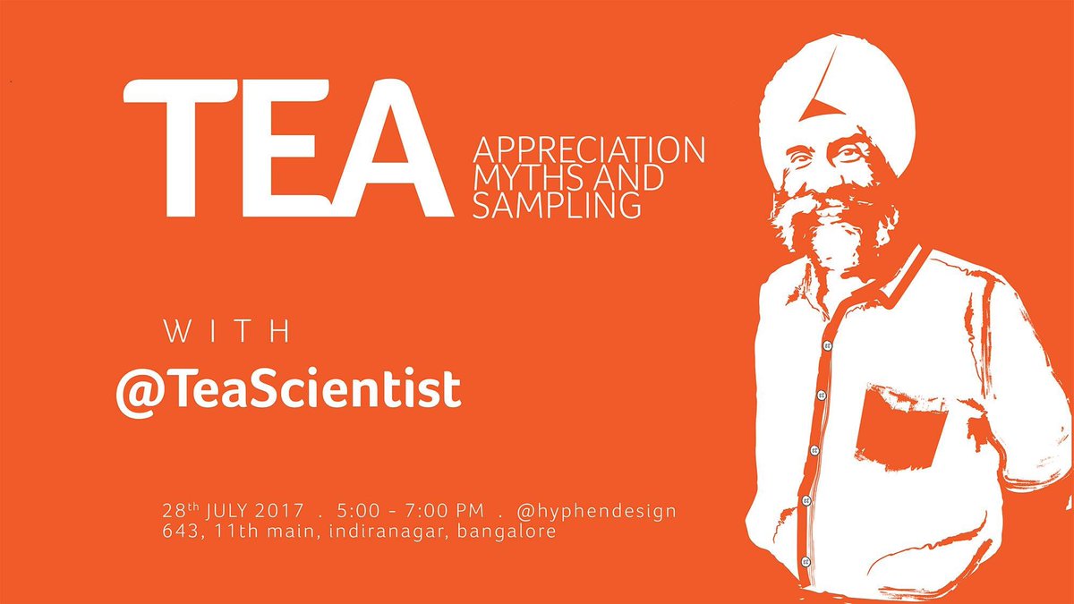 K_Gwalani's tweet photo. Not a #Tea person but totally looking fwd to this one today. Join in @WeAreBangalore @RumanaNazarali @TeaScientist @teentakle1212 https://t.co/7HGvGyZcOh