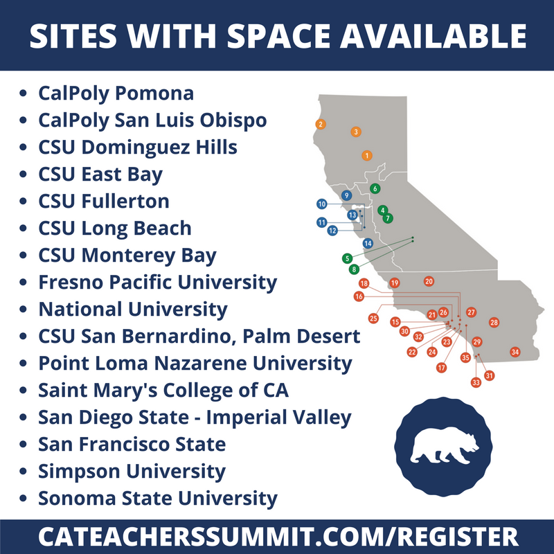 Tomorrow is the day! Over 10,000 Ts from around CA will come together for a teacher-led day of learning. Join us! #BetterTogetherCA