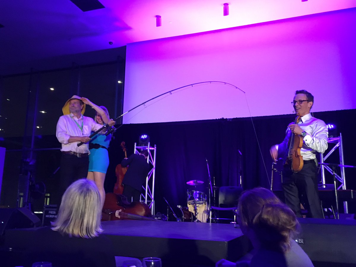 ISMAR2017's tweet photo. Great entertainment by the Painchaud Family at the ISMAR 2017 banquet #ISMAR2017 https://t.co/w10J2KGbvX