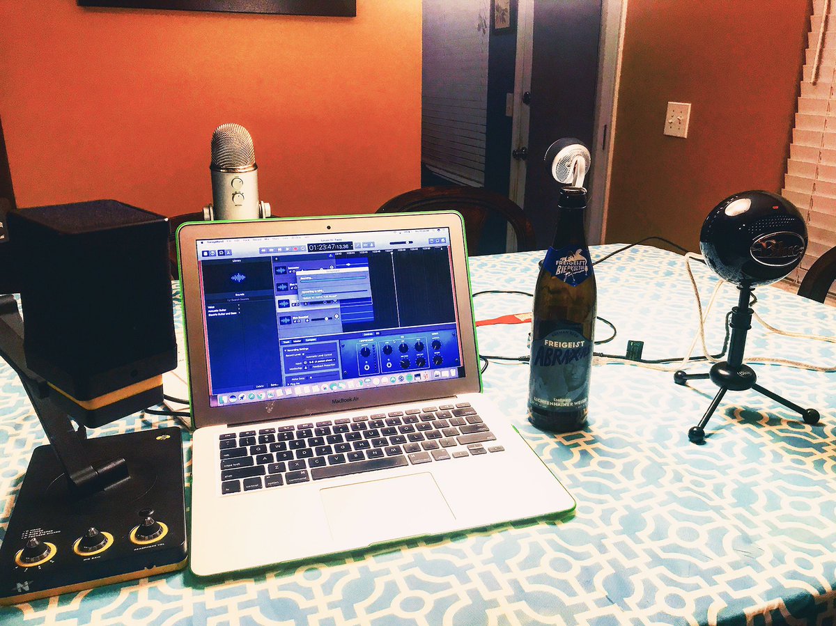 Late night recording session tonight. No wait that was the hour long conversation after the show. #greatnight. Ep. #13 coming out soon.