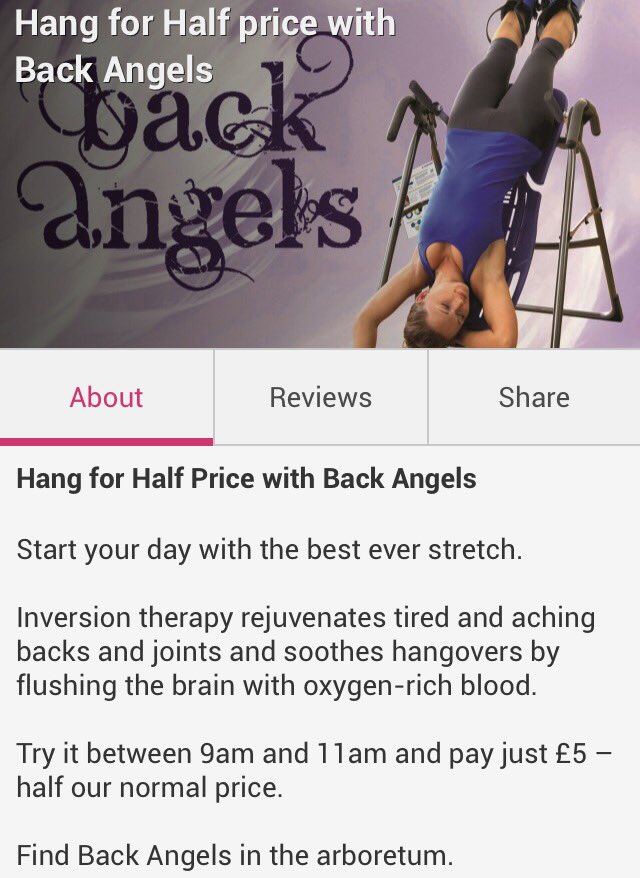 Come and get your half price hang with us at @WOMADfestival 💜 Between 9-11am we will hang you for £5! 🙃 #WOMAD17