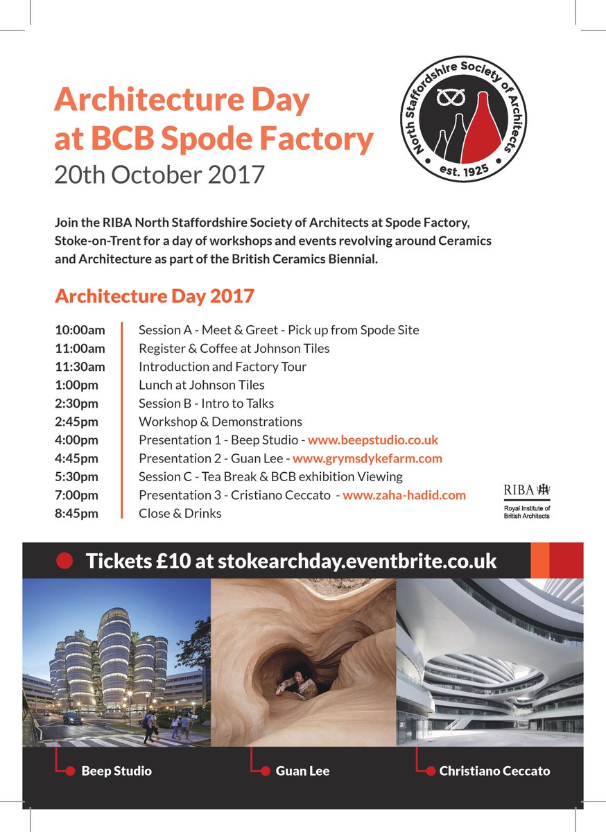 Come along to the <a href="/SpodeWorks/">Spode Museum</a> for workshops and events to celebrate Ceramics and Architecture as part of the British Ceramic Biennial 2017