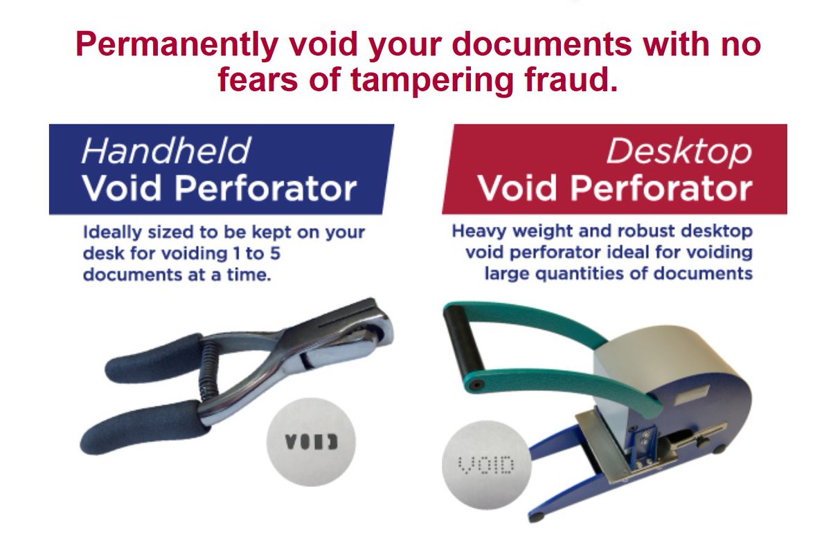 HaguePrintUK's tweet photo. Don't let sensitive #documents fall into the wrong hands with a #VOID #Paper #Perforator #Security2017 https://t.co/f4tKDcdoan https://t.co/VwrMrr6X1Y