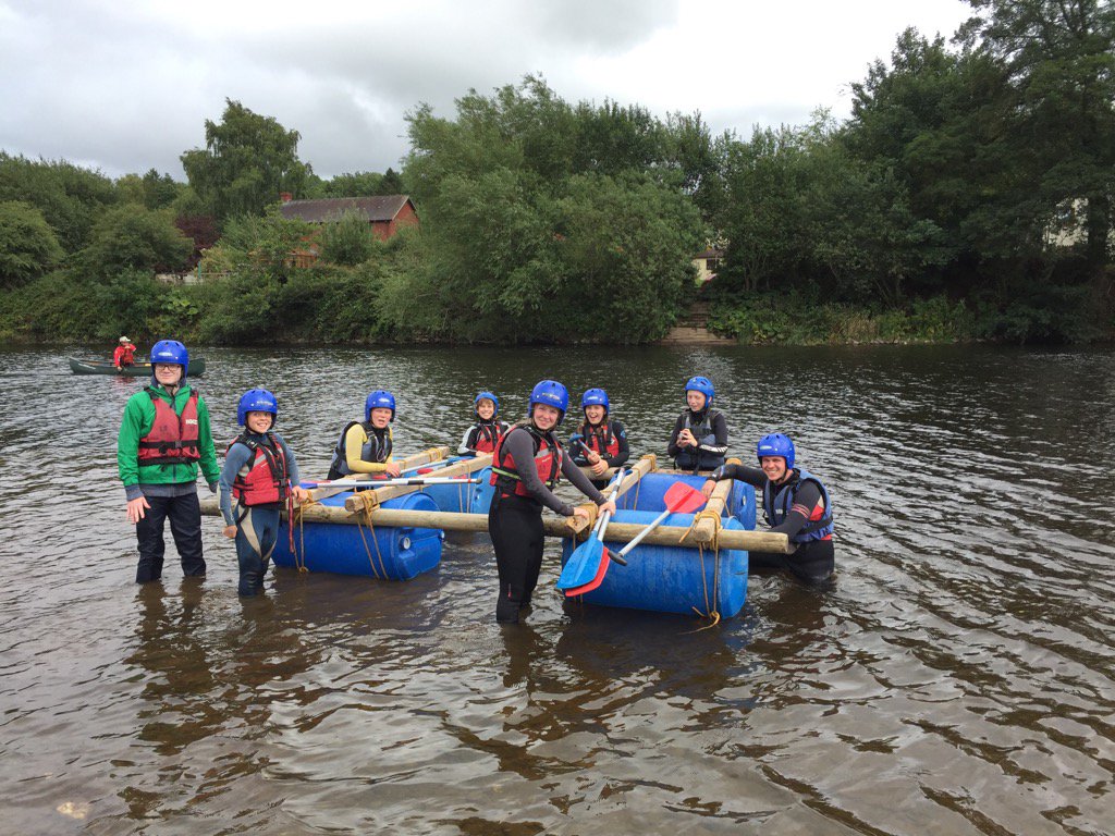KinetonScouts's tweet photo. Raft building on the River Wye https://t.co/4cC6UOMo8r