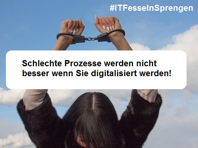 Tom_Frick's tweet photo. Schlechte #Prozesse werden #digital nicht besser #aktuell #live: https://t.co/2ybW04fVCZ #ITFesselnSprengen https://t.co/vLSxKefeX3