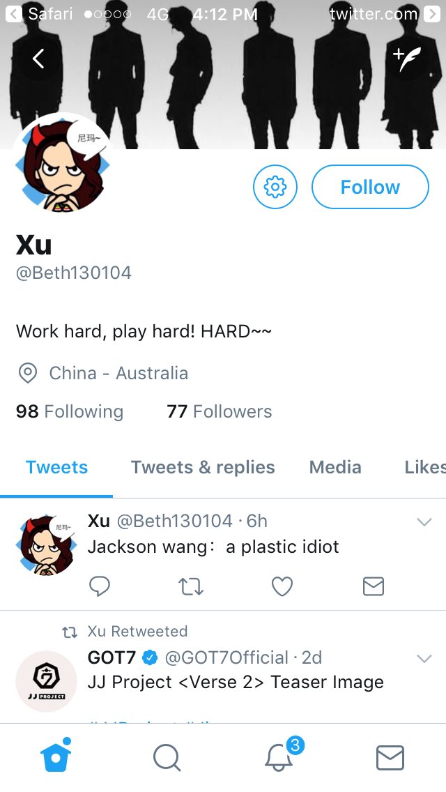 shypepi's tweet image. Everyone please BLOCK and REPORT @/Beth130104. I think she&apos;s one of those crazy people who leave some shitty commented towards Jackson.