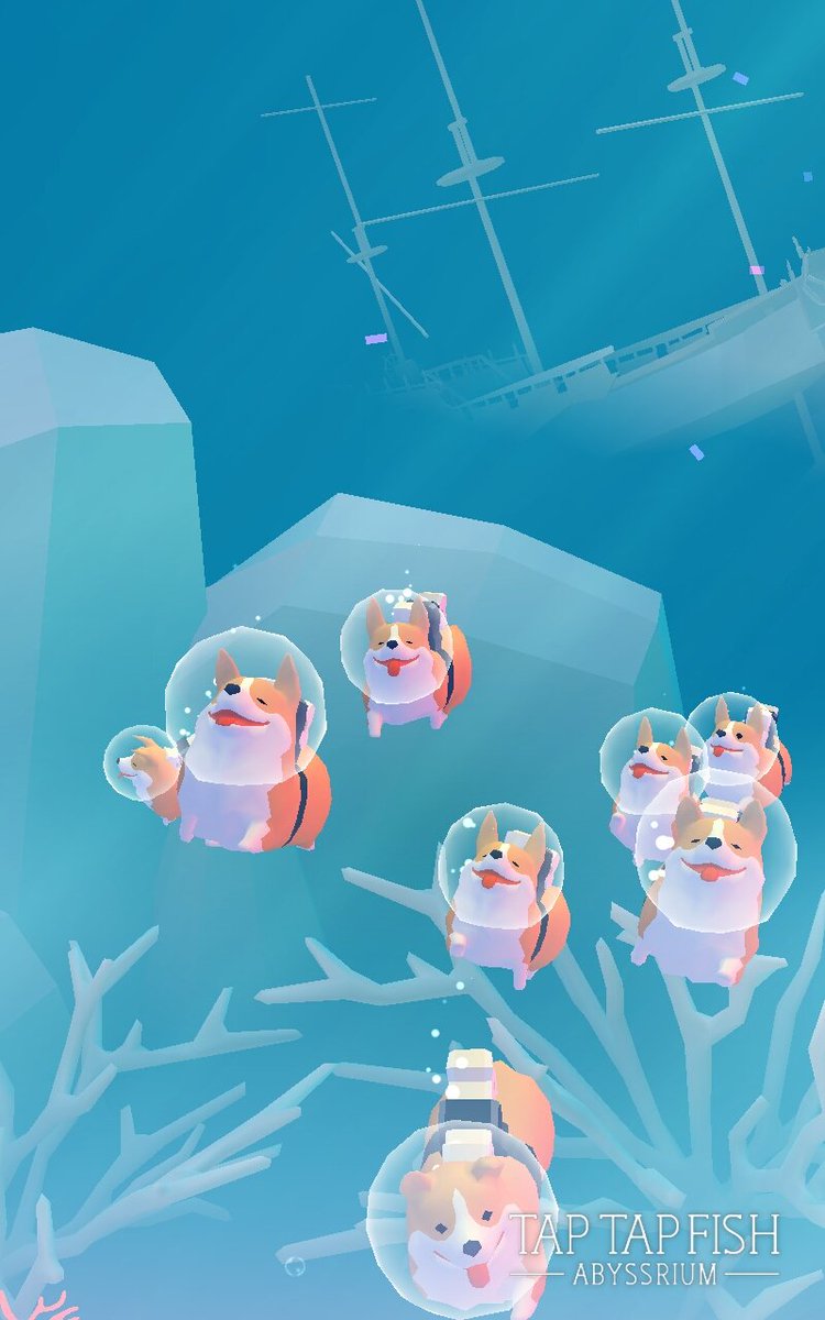 スマホで水族館が作れちゃうアプリ アビスリウム のイベントでなぜか魚の種類に コーギー が追加 ご機嫌なその様子に狂喜乱舞するコーギークラスタ Togetter