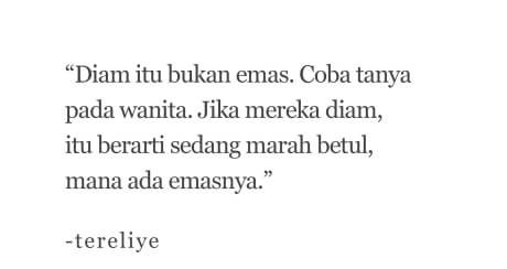 Coba tanya pada wanita yang sedang pms. 😂