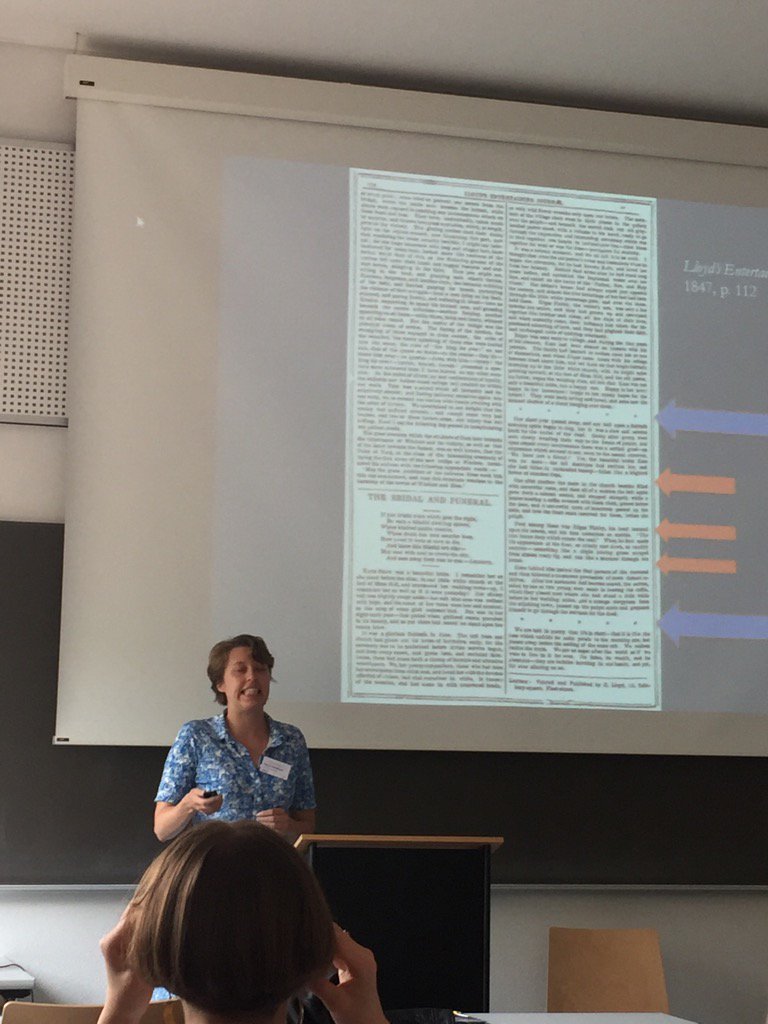 icrawford7's tweet photo. Maria Damjkaer speaking about page fillers and genre #RSVP2017 https://t.co/68E7hs90Wo