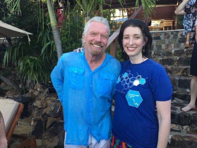 Our <a href="/msjemmagreen/">Dr Jemma Green</a> has taken the plunge for @PowerLedger_io with <a href="/richardbranson/">Richard Branson</a>! #blockchain #womemintech @blockchainsum @BitFuryGroup
