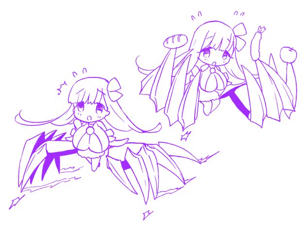 早い時間だけど本日の進捗。ミニキャラが可愛くかけたので 