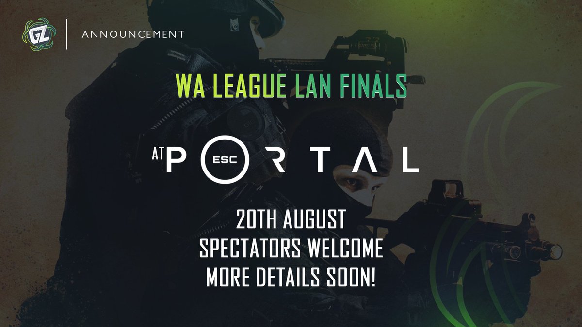 GroundZeroOCE's tweet image. Date is out! WA League Finals at @escapeportalgl 20th of August!