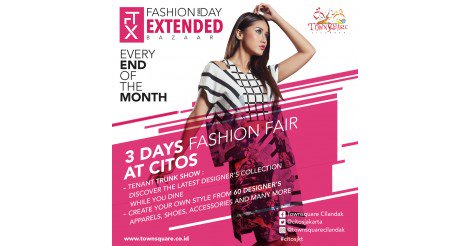 WidhAdhe's tweet photo. Fashion Tuesday Extended will be back at @townsquarecilandak, 27-29 July! Discover new experience of one stop convenient shopping! #citosjkt https://t.co/cRqBdeoZbM