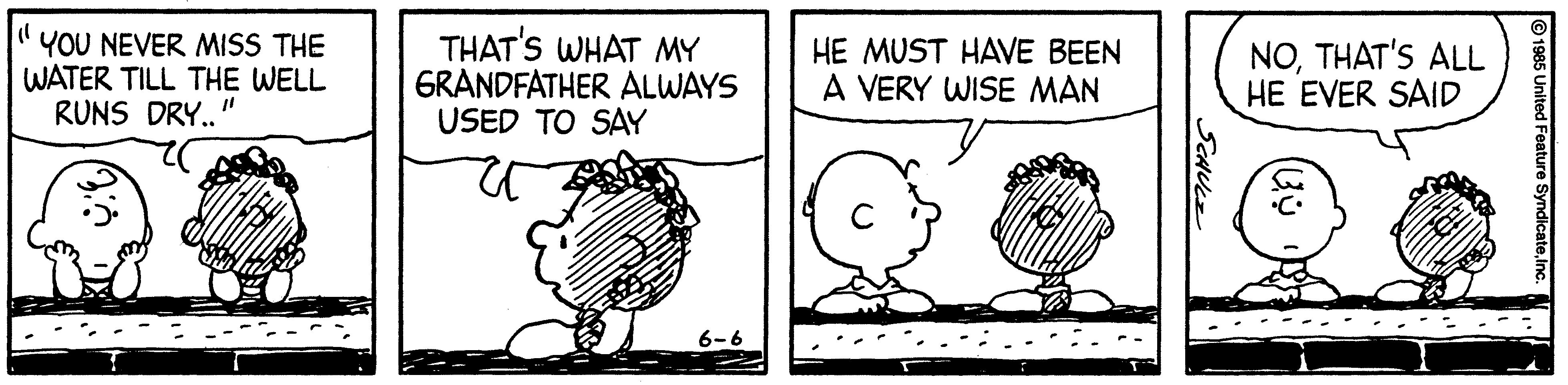 Snoopy Museum Tokyo Na Twitteru ミュージアムから フランクリン ウィーク おじいちゃんたちの話 塀に寄りかかり よくお互いのおじいちゃんの話をするフランクリンとチャーリー ブラウン さすがの金言に唸ることも 言葉を失うことも 原画を展示中