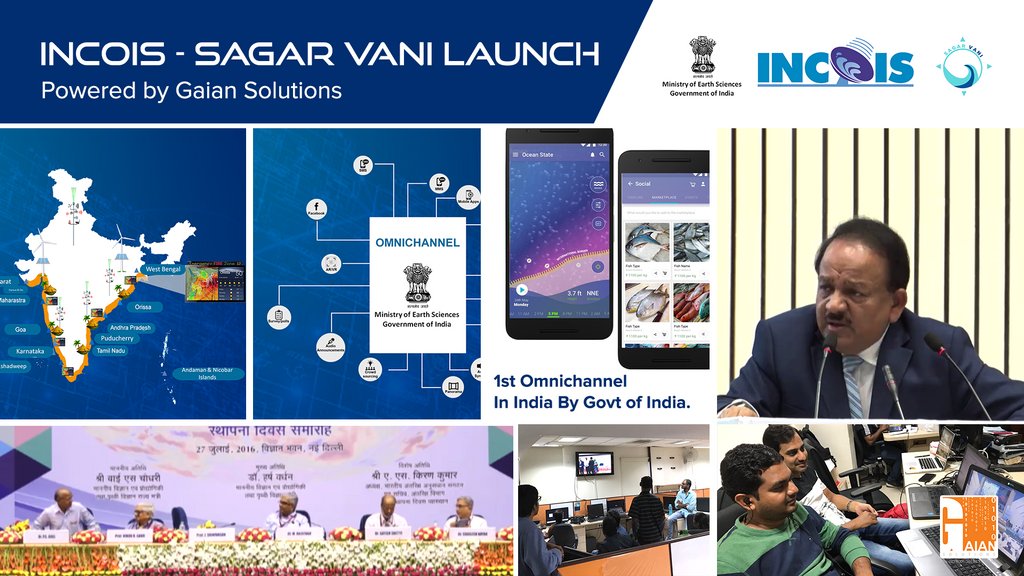Gaian_Solutions's tweet photo. Presenting India’s First &amp; Most Advanced Omnichannel Citizen Engagement platform by #INCOIS powered by #GaianSolutions #SagarVani https://t.co/AiVeRgiOmf