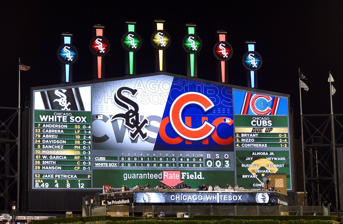 jlamedia8's tweet image. The Chicago Cubs took the crosstown trophy back to the north side. The Cubs beat the White Sox 6-3