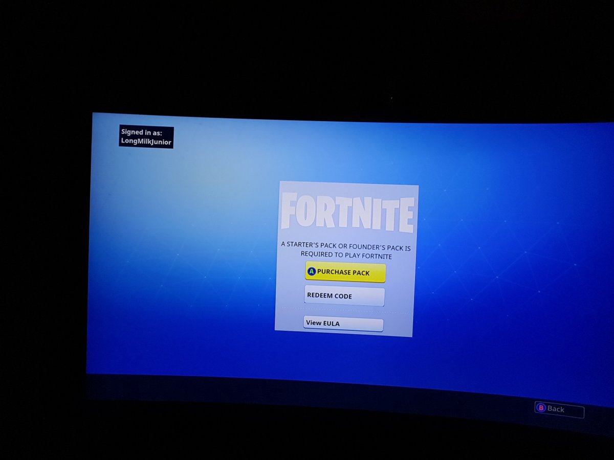 devlan_stanko's tweet photo. @FortniteGame refunded digital copy after trying so long to get it to work. Got physical, input the code to play, still get this... https://t.co/Jbqfi3F8gN
