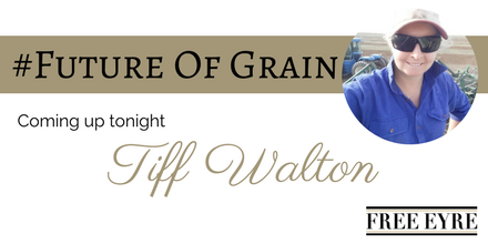 FreeEyreLtd's tweet photo. #FutureOfGrain star Tiff Walton shares her grain notes with us TONIGHT. Be sure to tune in at 6pm! https://t.co/rtQC0jaVSr