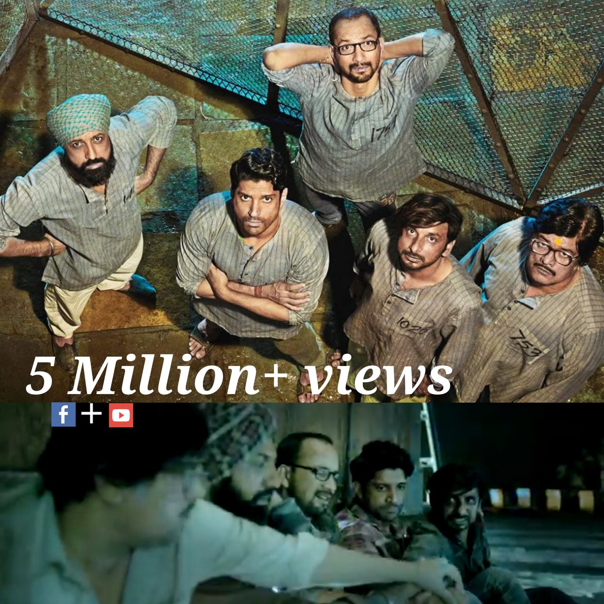 5M+ views already! YaY!🤗 #LucknowCentralTrailer <a href="/FarOutAkhtar/">Farhan Akhtar</a> <a href="/DianaPenty/">Diana Penty</a> <a href="/ranjit_tiwari/">Ranjit M Tewari</a> @Viacom18Movies <a href="/igippygrewal/">Gippy Grewal</a>