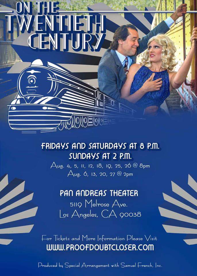 ProofDoubt's tweet image. All aboard! Opening weekend is only 8 days away! Get your tickets here m.bpt.me/event/3033249 #latheatre #musical #onthe20thcentury