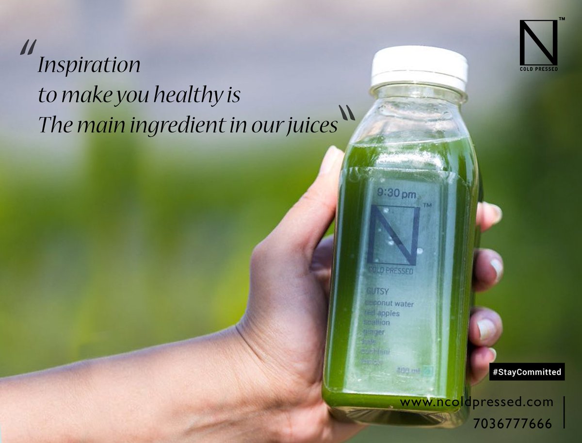 ncoldpressed's tweet photo. "Inspiration to make you healthy is the main ingredient in our juices" #Ncoldpressed #juices #detox #StaySmart #StayCommitted #ColdPressed https://t.co/cqR0HkNDsl