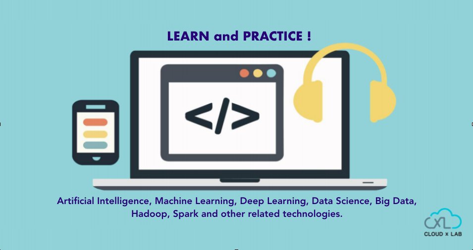 CloudxLab's tweet image. New #discounts and #courses. Find out more on cloudxlab.com #keeplearning!