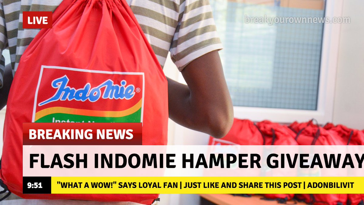 IndomieKenya's tweet photo. Flash Giveaway Alert! We're giving away free Indomie hampers! Just like this post and retweet. Winners announced today evening. #TGIF 🤟🎁 https://t.co/uyrjS4y2Jl