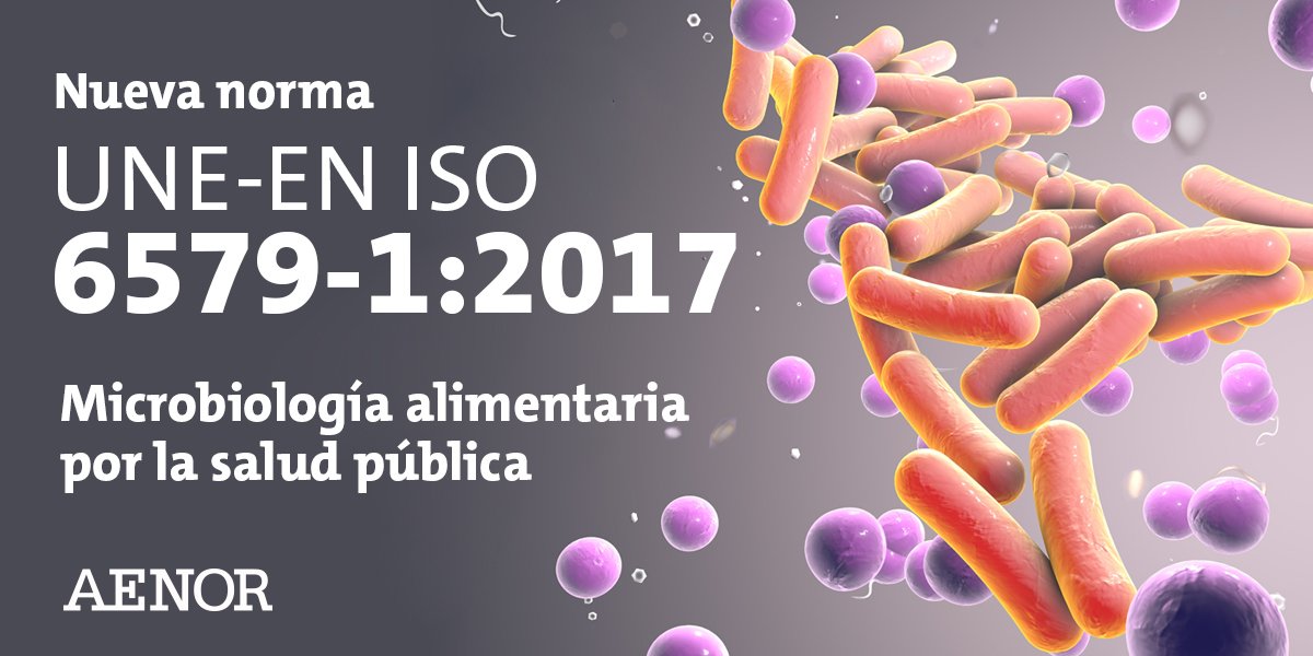 AENOR's tweet photo. Detección eficaz de #Salmonella con la nueva norma UNE-EN ISO 6579-1:2017 https://t.co/sVuyGa9fkc #seguridadalimentaria #microbiologia https://t.co/pRlOf035Qp