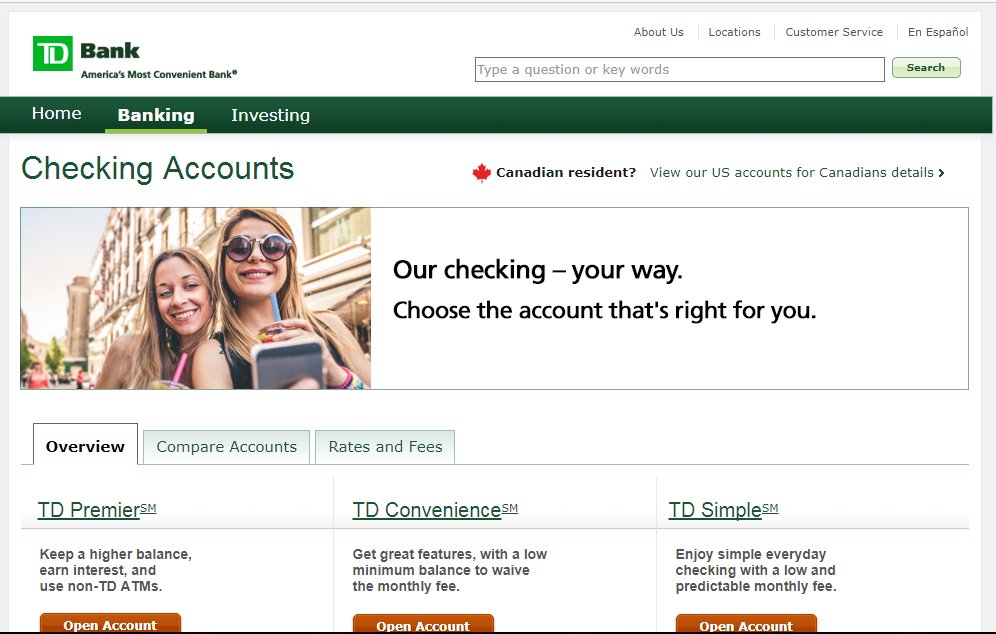 devurweb's tweet image. #Earn $300 After Opening a TD Bank Premier Checking Account from TD Bank. Price: US $0.00. #Discount: US $300 Bonus goo.gl/ihgF7t