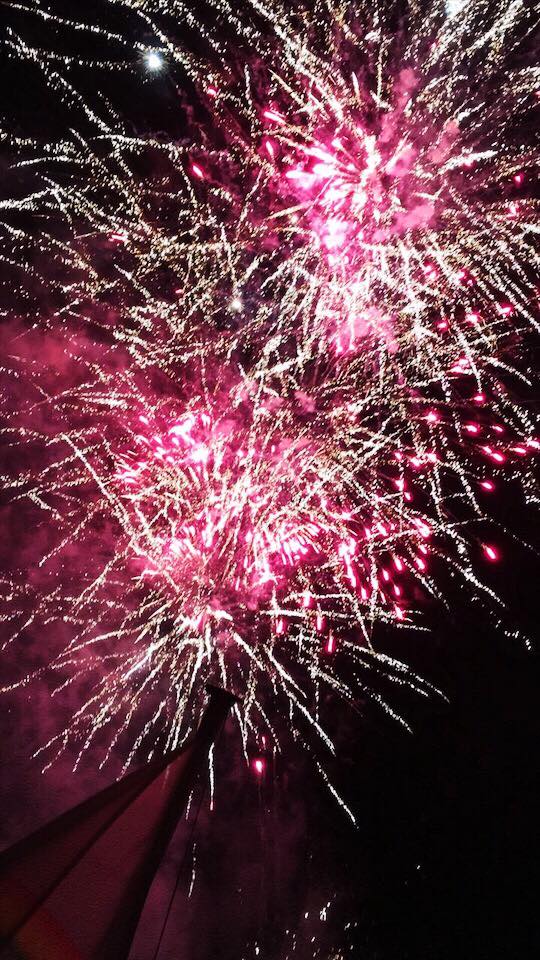 Ausklang des gestrigen Jubiläum-Abends auf dem Schiff