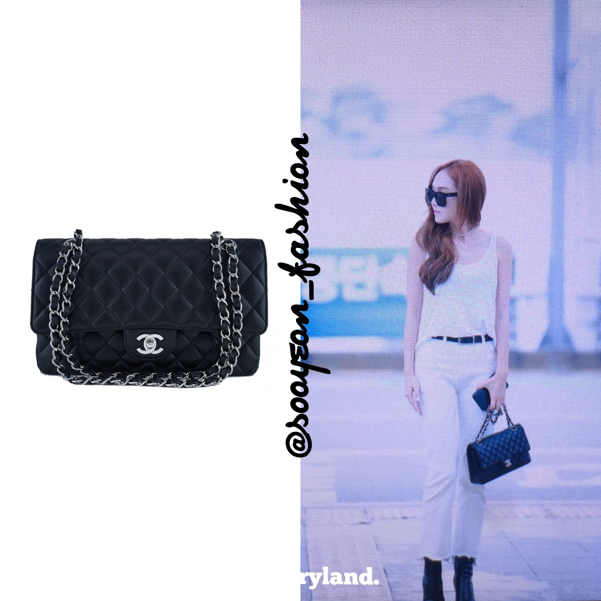 chanel classic double flap medium caviar